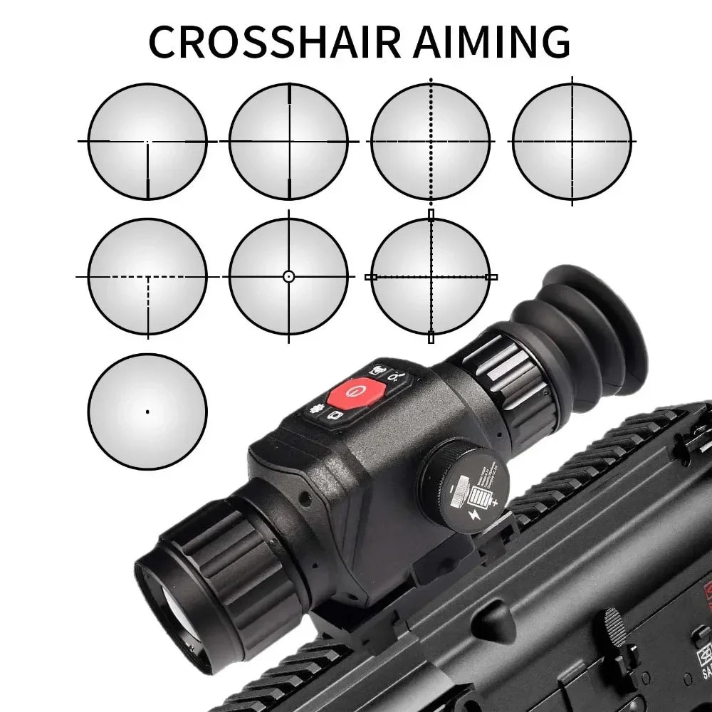 Thermal Imager Infrared Night Vision Aiming for Hunting Outdoor Adjustable Focus Infrared Thermal Camera Scope Riflescope