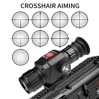 Thermal Imager Infrared Night Vision Aiming for Hunting Outdoor Adjustable Focus Infrared Thermal Camera Scope Riflescope