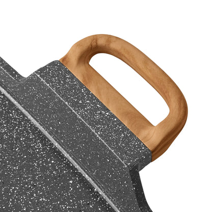 Cast Aluminum Double Griddle for Easy Cooking and Cleaning