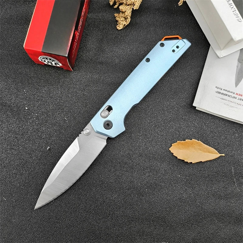 Portable Folding Knife  Steel Blade T6 Aluminum Handle Outdoor Camping Survival Hunting Knife E Tool, Men's Gift