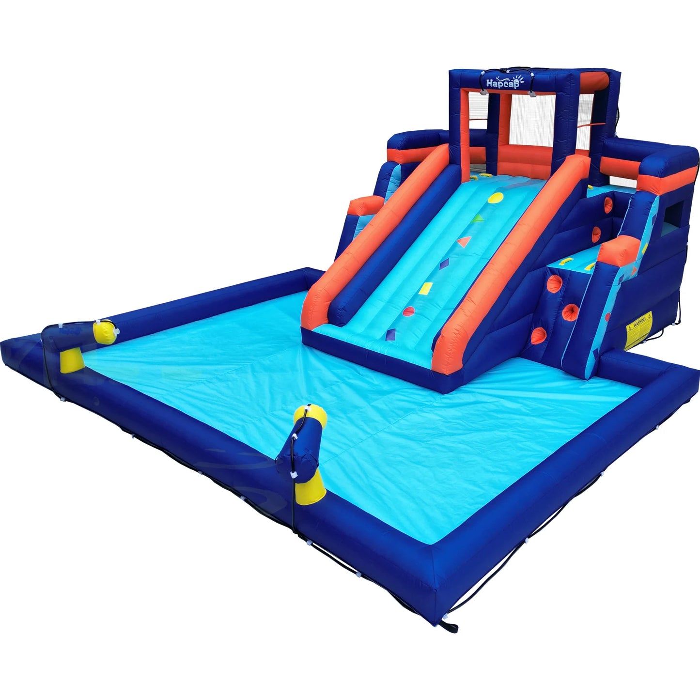 Inflatable Water Slide Pool Bounce House for Kids,Large Slide and Splash Pool, Backyard Summer Outdoors
