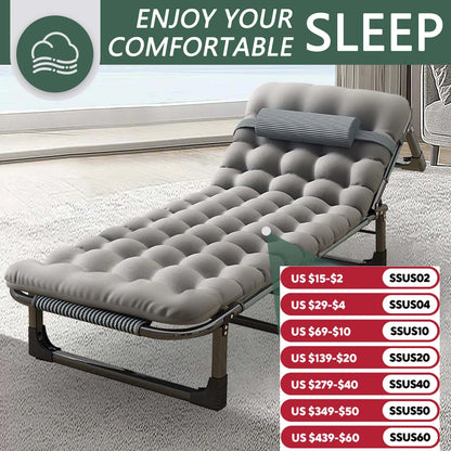 Portable Camping Bed Lightweight Foldable Outdoor Daybed