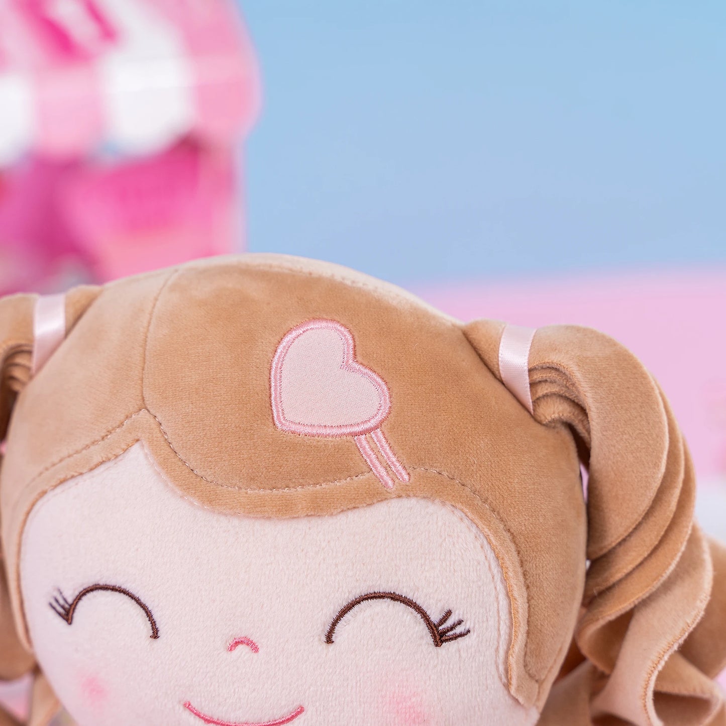 Plush toys Baby Girls Gift Plush Dolls  Birthday Gifts Doll Collection 16 Inches-Light and Purple Christmas Gifts