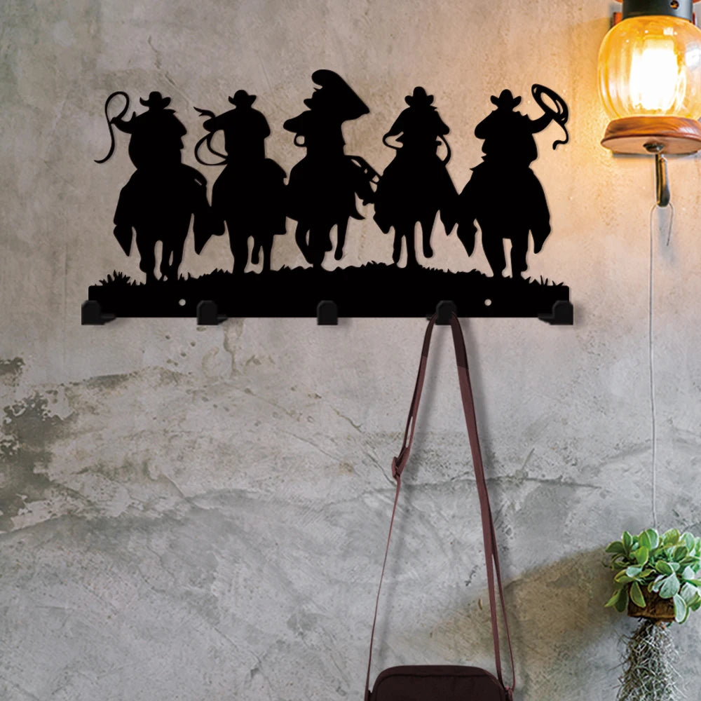 Modern 5 Hook Wall-Mounted Rack Easily Organize Coats, Keys More Hanger for Front Door