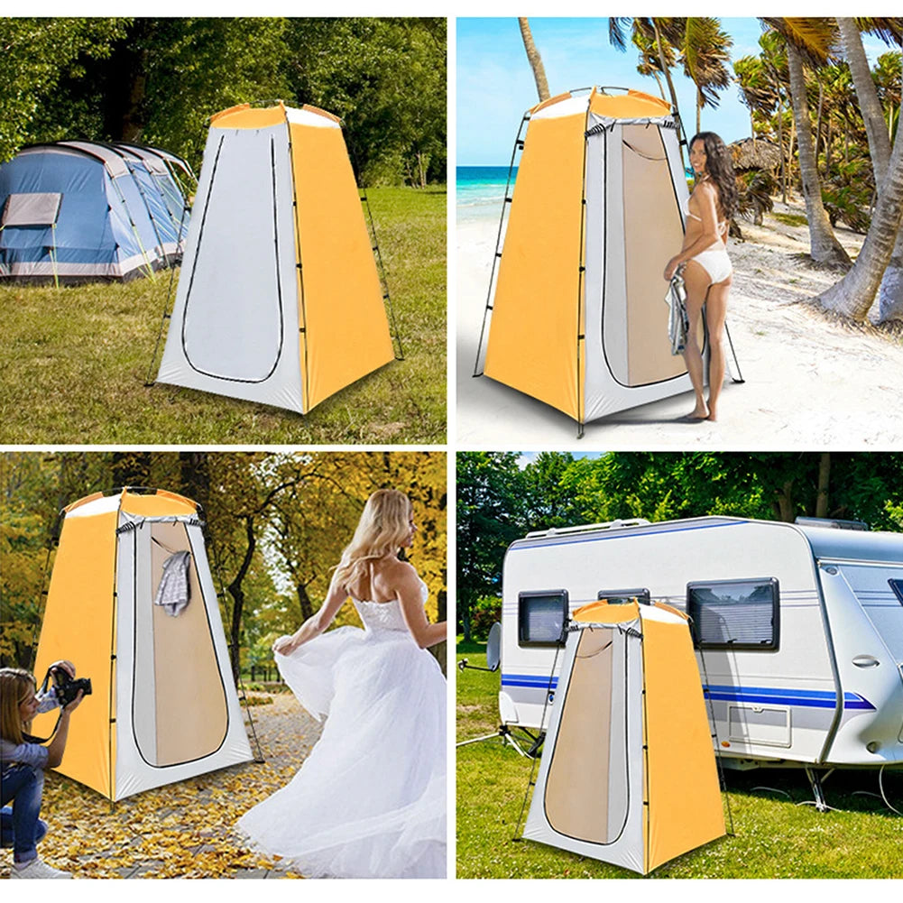 Portable Privacy Shower Outdoor Waterproof Changing Room Shelter for Camping Hiking Beach Toilet Shower Bathroom
