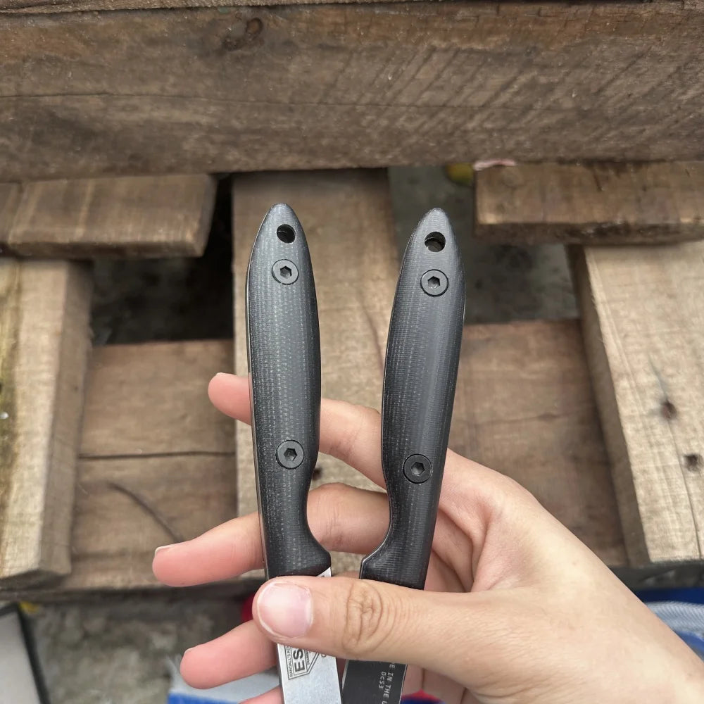 Portable Small Straight Knife  Steel Blade  Handle Outdoor Camping Wilderness  Hunting Knife Men's Gift