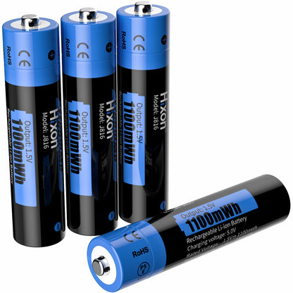 1.5V AA & AAA Lithium Ion Rechargeable Battery For Multiple uses 4 piece