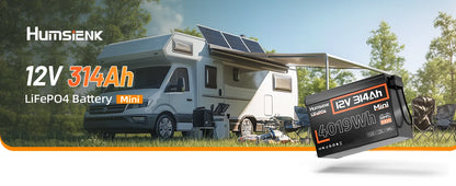 Lithium Iron Phosphate Battery 12V 314Ah With 100A BMS For RV/ Vans/ Golf Cart/ Camping/ Marine/  Boats/ Fishing