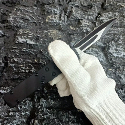 Portable Multi-purpose Pocket Knife with Zinc Alloy Handle   Outdoor Knife for Hiking, Camping and Exploration