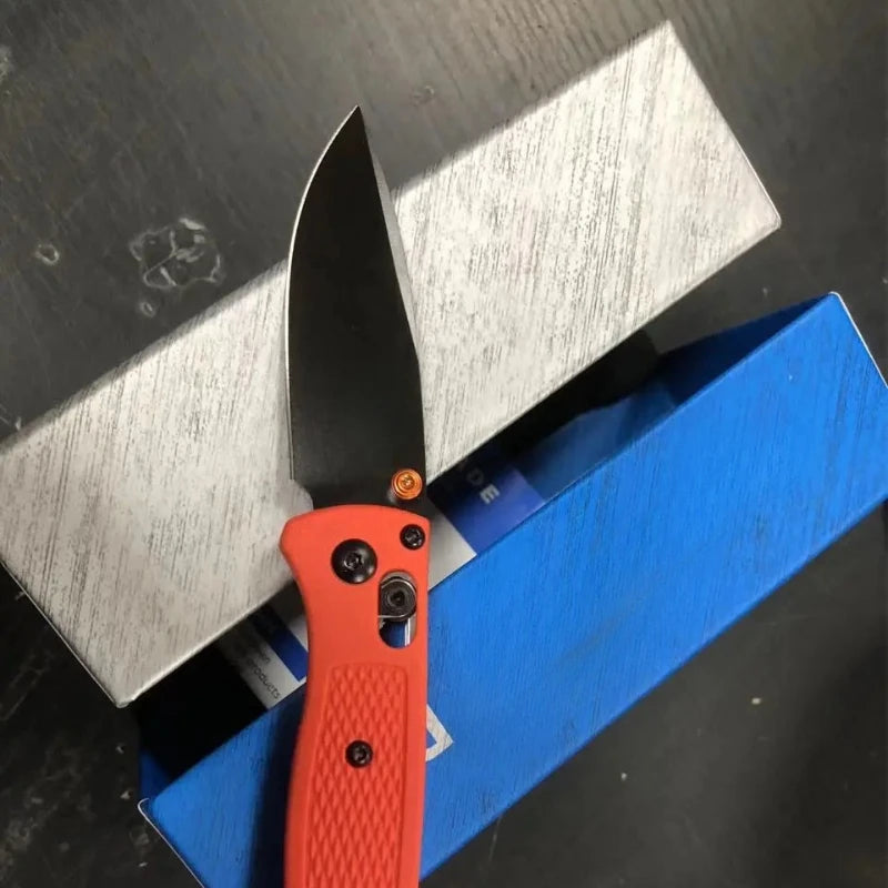 Nylon Wave Fiber Handle Axis Lock Folding Outdoor Pocket Knife Camping Hunting Tools