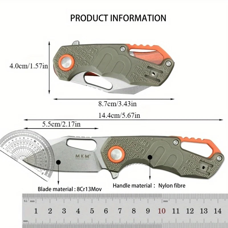 Jackknife Nylon fiber handle Outdoor Camping Hiking Mini EDC Tactical