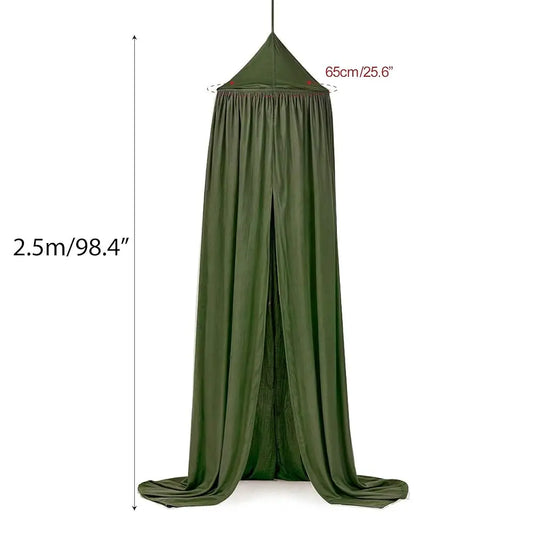 Hanging Round Dome Green Canopy