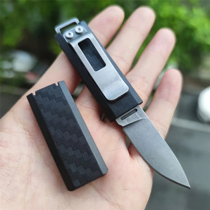 Mini Pocket Knife, Camping Portable Tool  Fixed Blade Tactical  Hiking