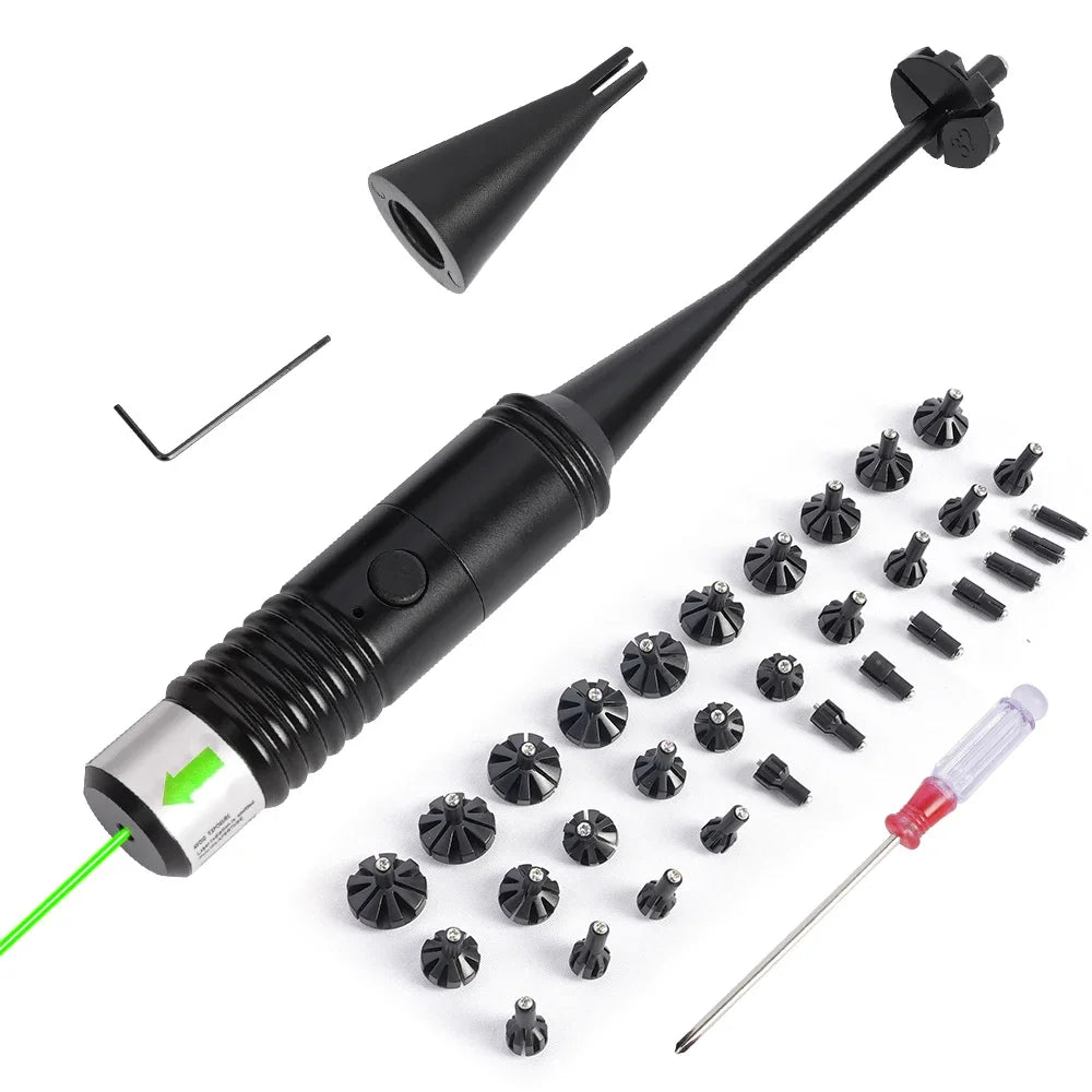 Laser Collimator Sight Kit for Rifle & Pistol Parallel Calibration Hunting Point Sight Suitable for Full Caliber