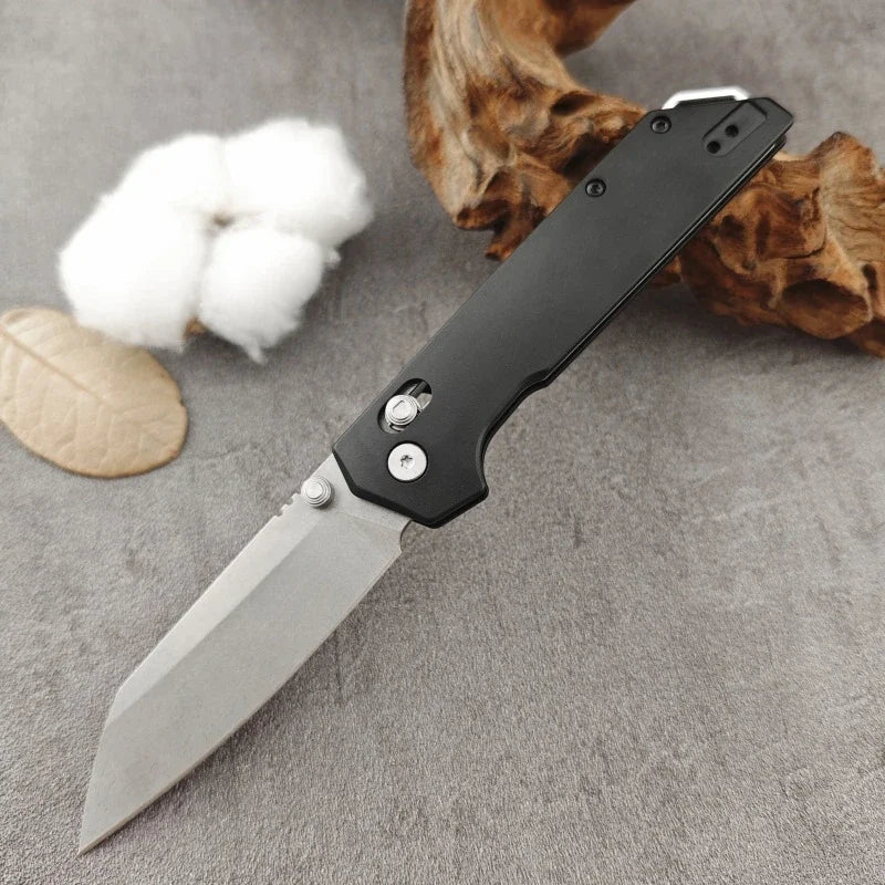 Portable Folding Knife  Steel Blade T6 Aluminum Handle Outdoor Camping Survival Hunting Knife E Tool, Men's Gift