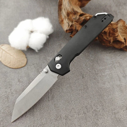 Portable Folding Knife  Steel Blade T6 Aluminum Handle Outdoor Camping Survival Hunting Knife E Tool, Men's Gift