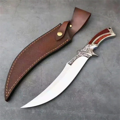 Fixed Blade Hunting Straight Knife Survival Self-defense Portable
