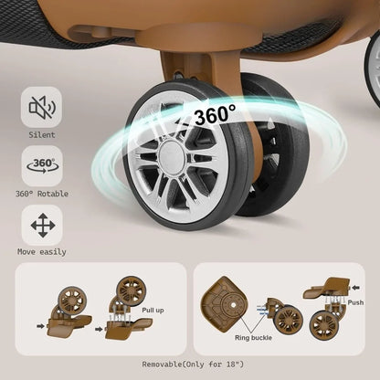 7 Piece Luggage Set, Hard Shell Carry on Travel Suitcases with Spinner Wheels and TSA Lock