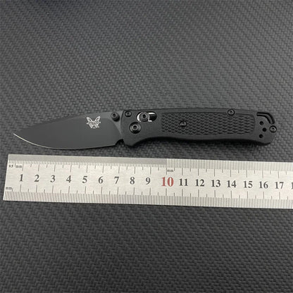 Nylon Wave Fiber Handle Axis Lock Folding Outdoor Pocket Knife Camping Hunting Tools