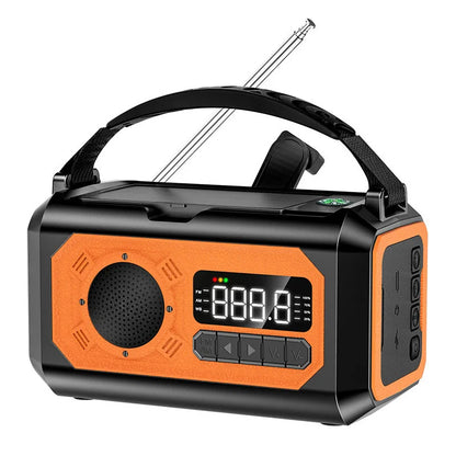 12000mAh Solar Hand Crank AM/FM/NOAA Weather Radio with 2 Solar Panels