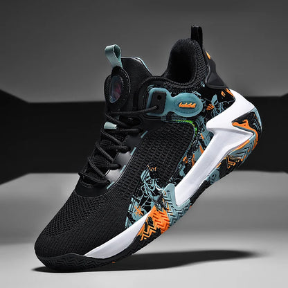 Men's basketball shoes walking and running shoes breathable and comfortable men's sports shoes trendy and fashionable basketball