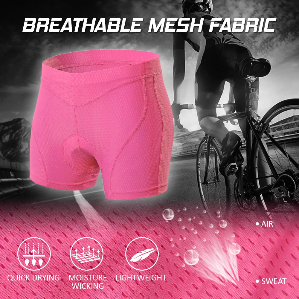 Women Bike Underwear 3D Padded MTB Bicycle Cycle Biking Underwear Shorts