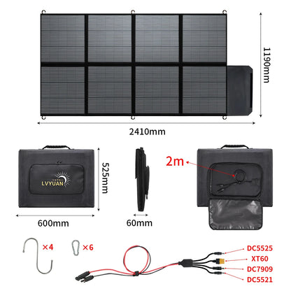 200W/400W Solar Panel Outdoor Power Station Solar Panel With Solar Output
