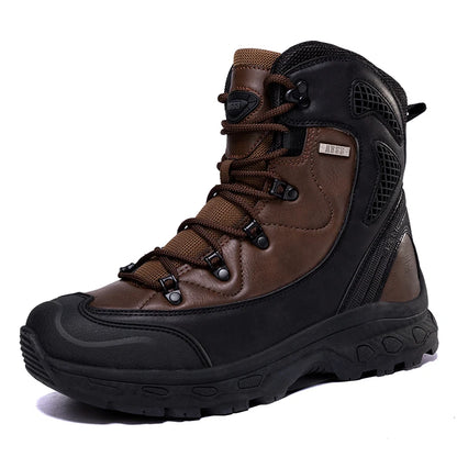 Men's mountain climbing motorcycle boots, outdoor hiking boots, CAMPING