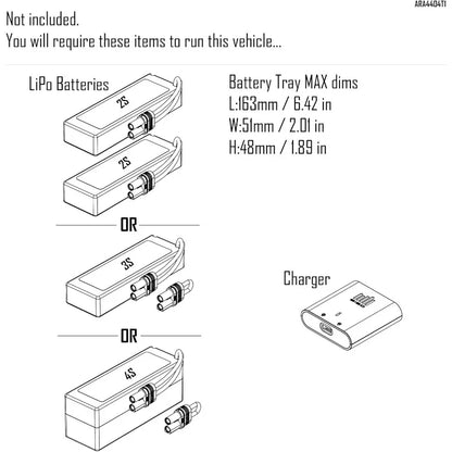 RC Truck 4X4  (Battery and Charger Not Included), White/Red