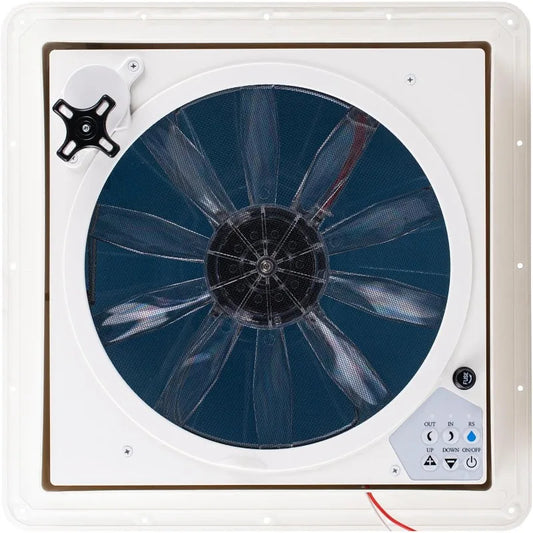 Shield RV Roof Fan Vent Trailer Camper 10 Speed 12V 14'' Reversible