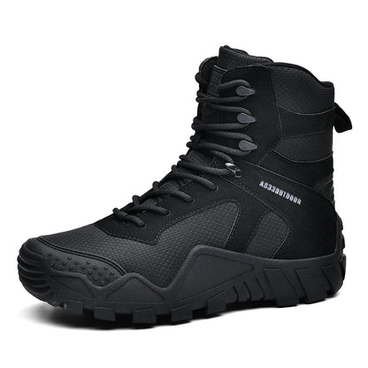 Men's waterproof hiking boots, lightweight outdoor work boots, stylish and durable