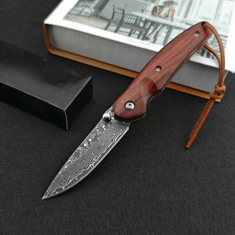 Steel Pocket Knife Outdoor  hunting camping multi-purpose men's gift