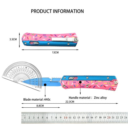 Practical Folding Knife Zinc Alloy Handle Hunting Combat Multi-functional Knives