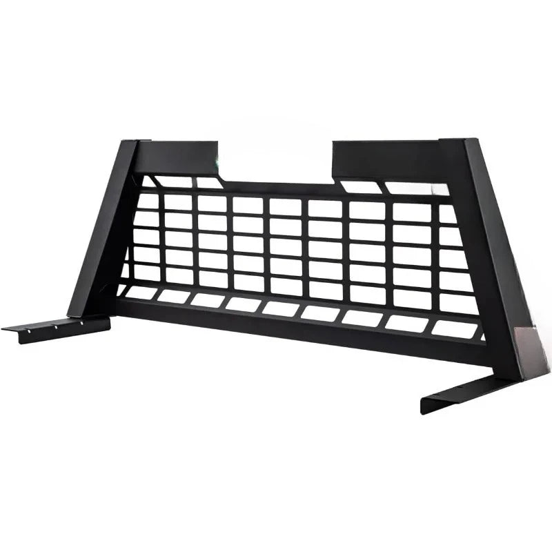 23.50" Matte Black Heavy-Duty Steel Pickup Truck Headache Rack Bundle w/Mounting Brackets,