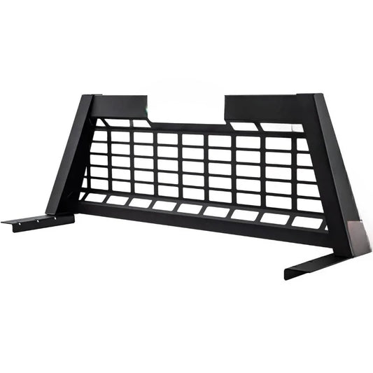 23.50" Matte Black Heavy-Duty Steel Pickup Truck Headache Rack Bundle w/Mounting Brackets,