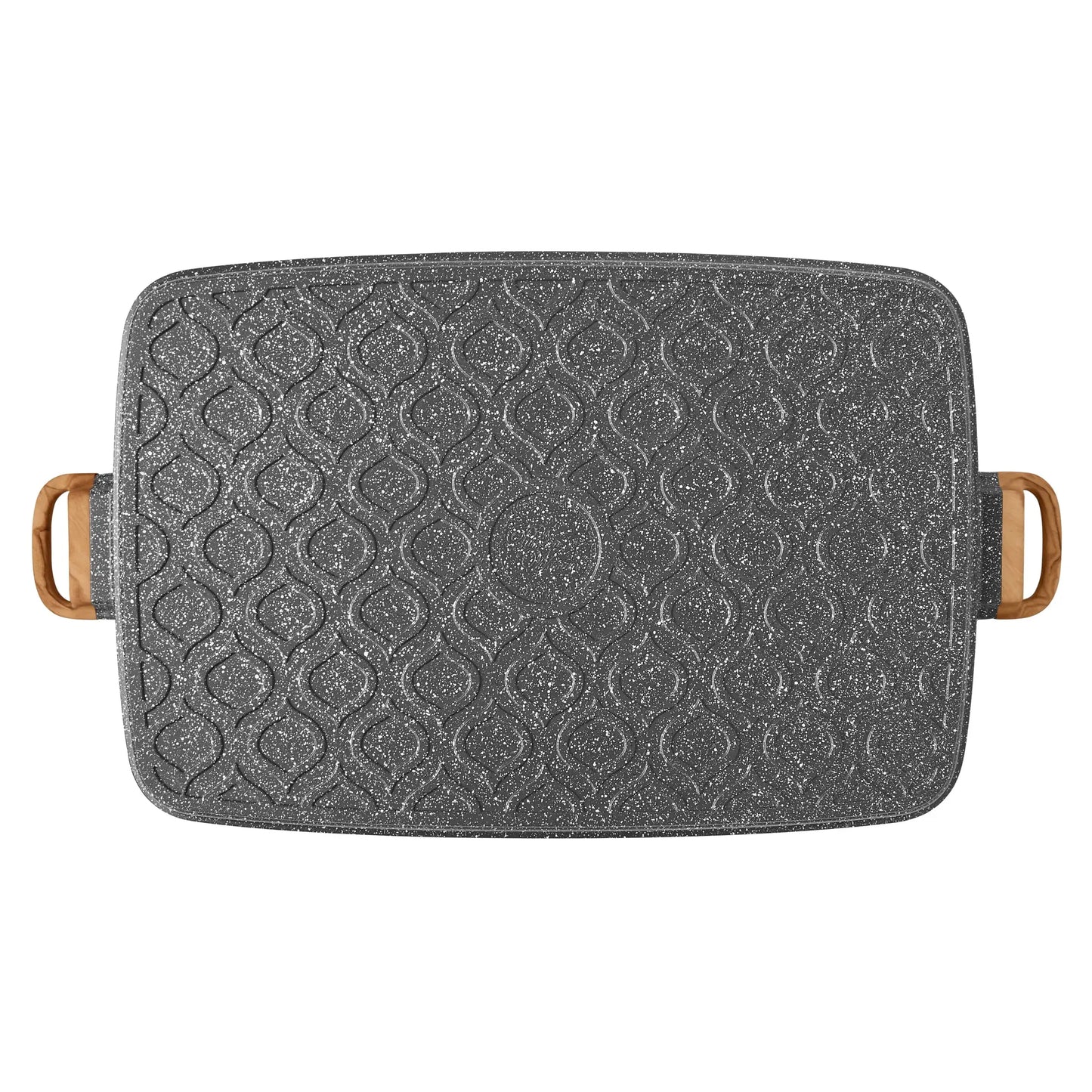 Cast Aluminum Double Griddle for Easy Cooking and Cleaning