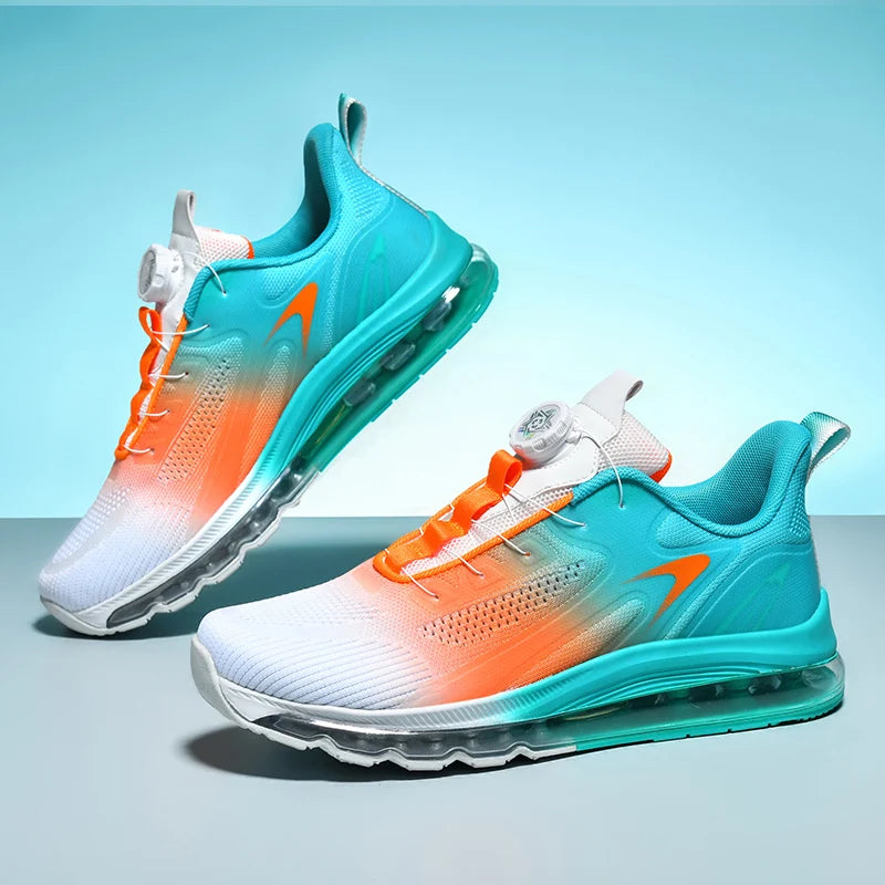 Men's shock-absorbing sports shoes, men's anti slip walking shoes, lightweight and breathable running shoes, sports and fitness