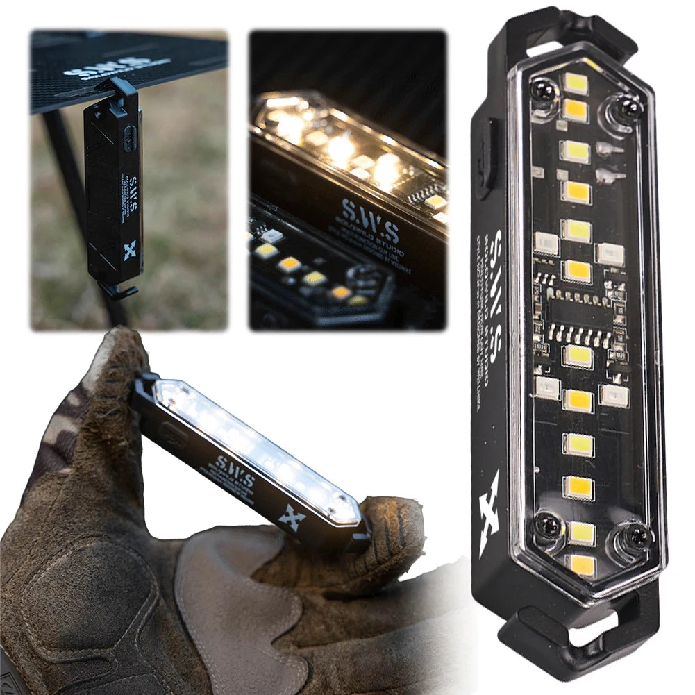 Tent Light Type-C Charging Tent String Lamp Dimming Wind Rope  Outdoor Camping Picnic