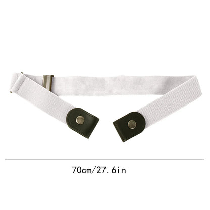 Elastic Belt Without Buckle Canvas Women Belt Stretch