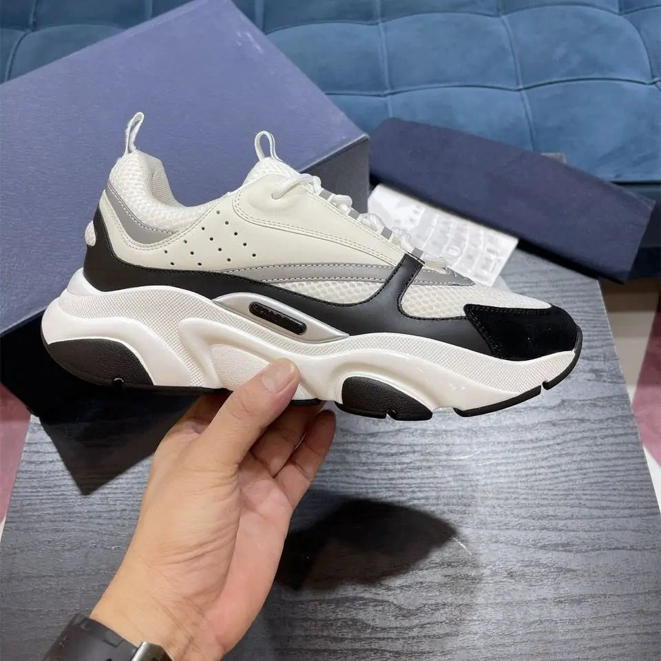 Men Running Shoes Outdoor Women Road B22 Casual Jogging Sneakers Cushioned Stretch Thick-Soled Marathon Shoes