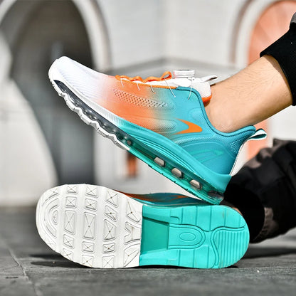 Men's shock-absorbing sports shoes, men's anti slip walking shoes, lightweight and breathable running shoes, sports and fitness