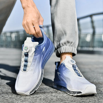 Men's shock-absorbing sports shoes, men's anti slip walking shoes, lightweight and breathable running shoes, sports and fitness