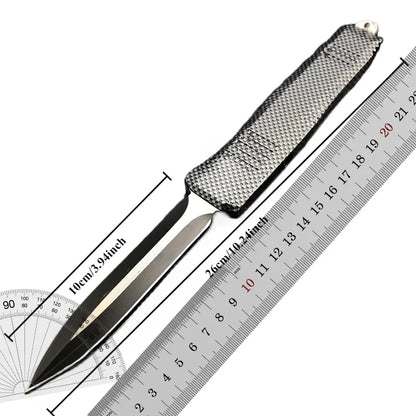 Carbon Fiber Folding Knives 440c Blade Zinc Alloy Handle Camping Survival Durable Multitools