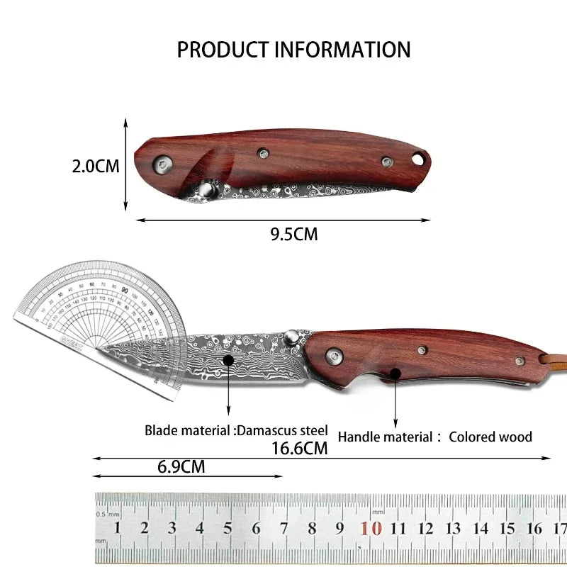 Steel Pocket Knife Outdoor  hunting camping multi-purpose men's gift
