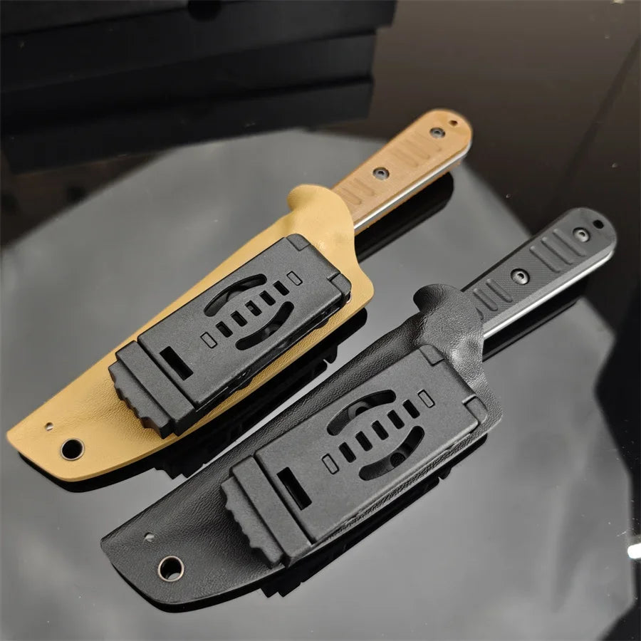 Fixed Blade Knife Steel  Hunting Outdoor Survival with Sheath