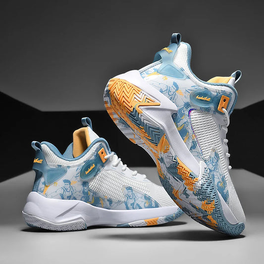 Men's basketball shoes walking and running shoes breathable and comfortable men's sports shoes trendy and fashionable basketball