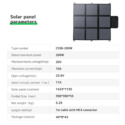 200W/400W Solar Panel Outdoor Power Station Solar Panel With Solar Output