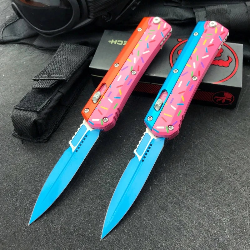 Practical Folding Knife Zinc Alloy Handle Hunting Combat Multi-functional Knives