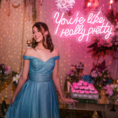 USB Powered Pink LED Neon Light with Adjustable Brightness,Light Up Sign for Party Decor&Christmas Gifts