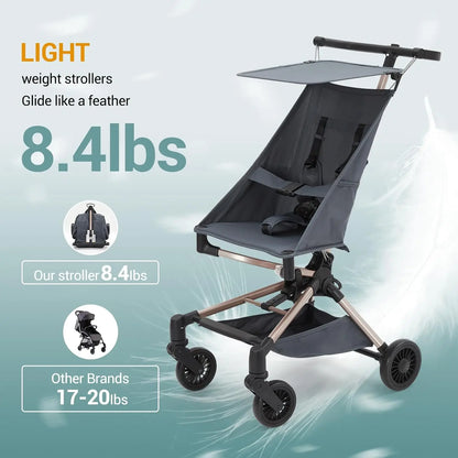 Baby Stroller, Compact for Airplane with Carry Bag Foldable Toddler